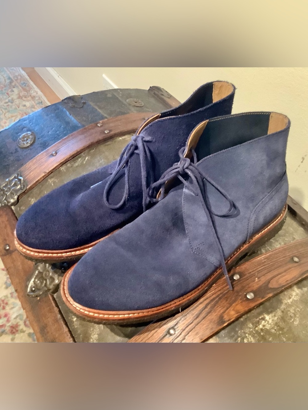 Polo Ralph Lauren Suede Chukka Boots in "Karlyle" blue - Men’s Sz 9.5